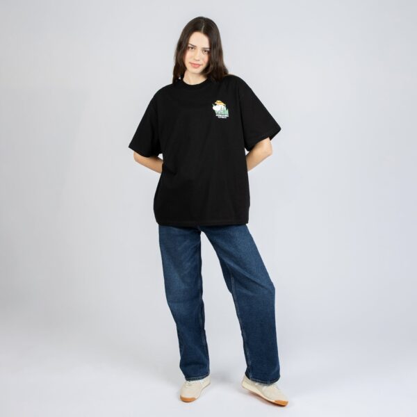 Moomin Jungle Heavy Unisex T-shirt – Black