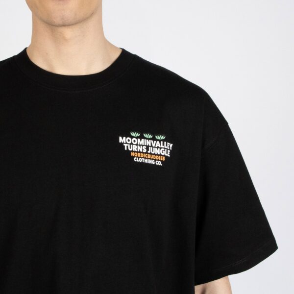 Moomintroll Jungle Heavy Unisex T-shirt – Black