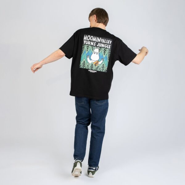 Moomintroll Jungle Heavy Unisex T-shirt – Black
