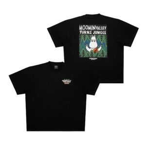 Moomintroll Jungle Heavy Unisex T-shirt – Black