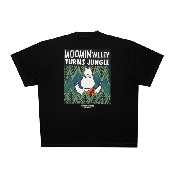 Moomintroll Jungle Heavy Unisex T-shirt – Black