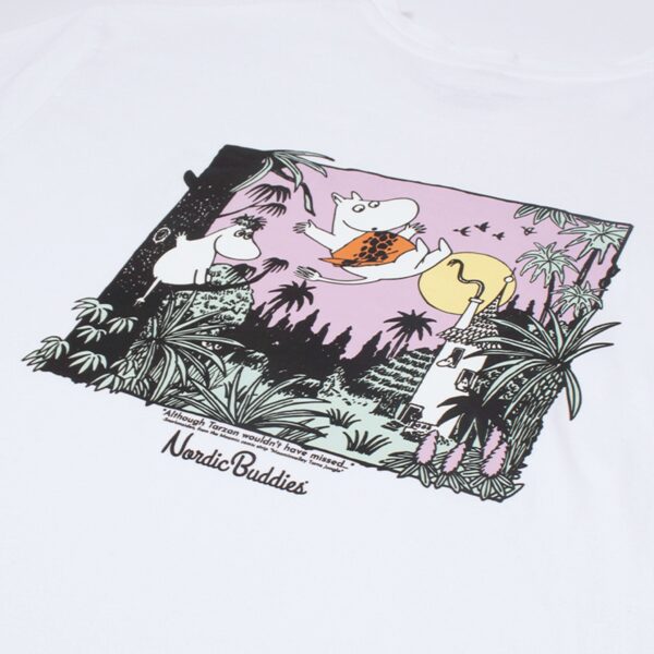 Moomintroll Jungle Heavy Unisex T-shirt – White