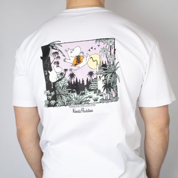 Moomintroll Jungle Heavy Unisex T-shirt – White