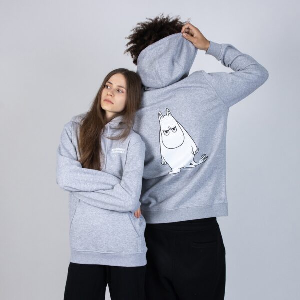 Moomintroll’s Temper Hoodie Unisex – Grey