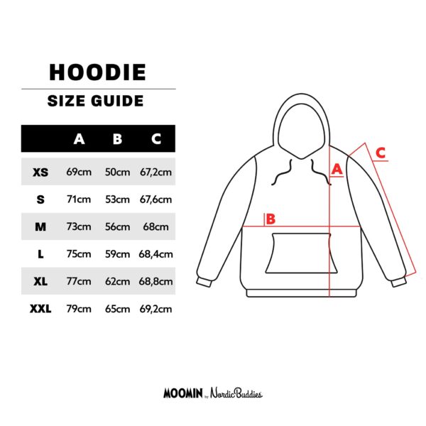 Moomintroll’s Temper Hoodie Unisex – Grey