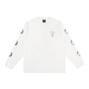 Novels Longsleeve Shirt With Cuffrib Unisex – White