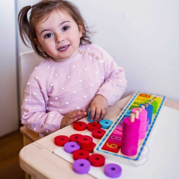 Puzzle For Learning Colors And To Count