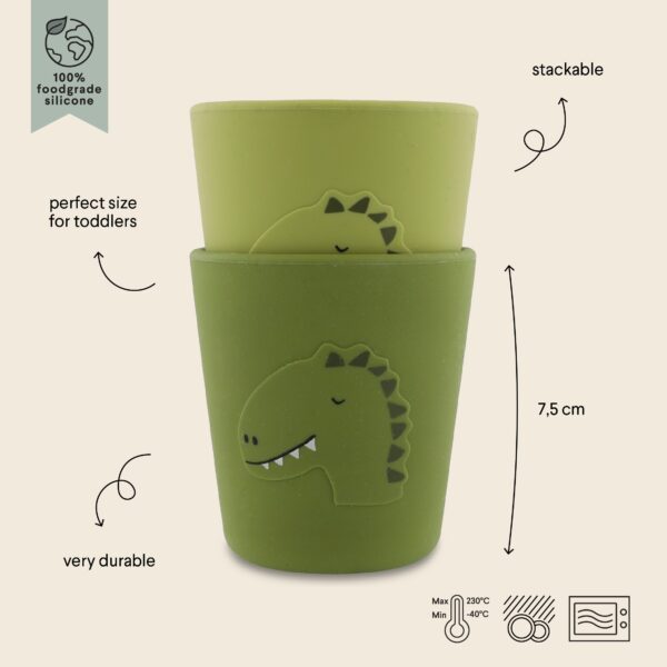 Silicone Cups, 2-Pack – Mr. Dino