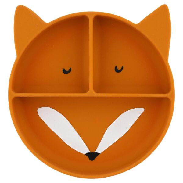 Silicone Divided Suction Plate for Kids – Mr. Fox