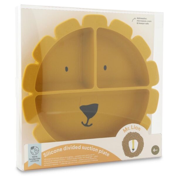 Silicone Divided Suction Plate for Kids – Mr. Lion