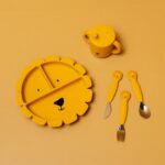 Silicone Divided Suction Plate for Kids - Mr. Lion