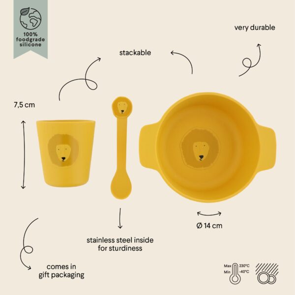 Silicone First Meal Set for Kids – Mr. Lion