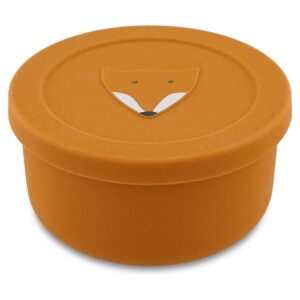 Silicone Snack Container with Lid - Mr. Fox
