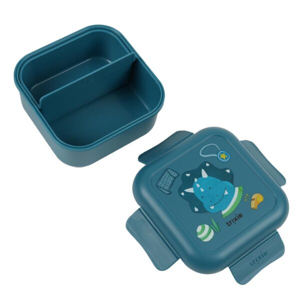 Snack box with clips – Ballplayer Mr. Triceratops