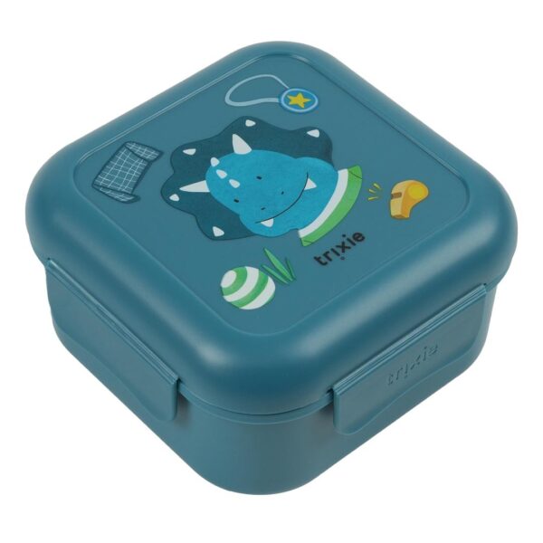 Snack box with clips – Ballplayer Mr. Triceratops