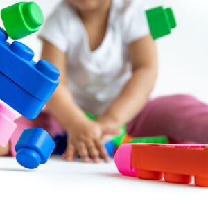 Soft Blocks Set With Wheels – 21 pcs