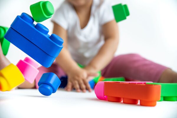 Soft Blocks Set With Wheels – 14 pcs