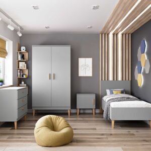 Wardrobe Kubi – Grey