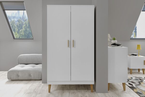 Wardrobe Kubi – White