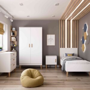 Wardrobe Kubi – White