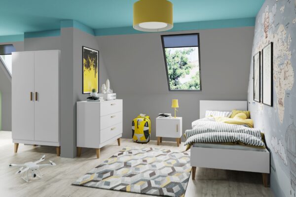 Wardrobe Kubi – White