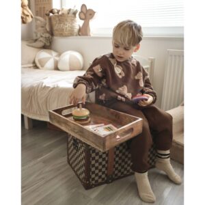Wooden Burger Restaurant Puzzle for Children, 15 pcs