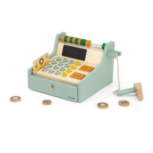 Wooden Store Cash Register with Accessories