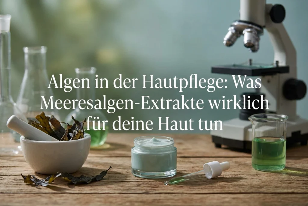 Professional header image for industry analysis: Algen in der Hautpflege: Was Meeresalgen-Extrakte wirklic...