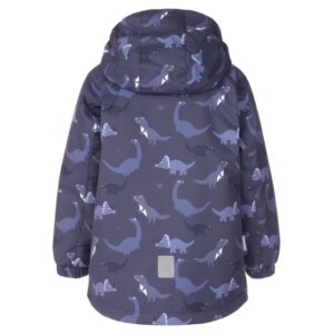 Blue Dinosaur Print Boys’ Spring Parka