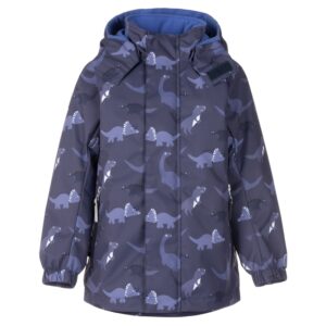 Blue Dinosaur Print Boys’ Spring Parka