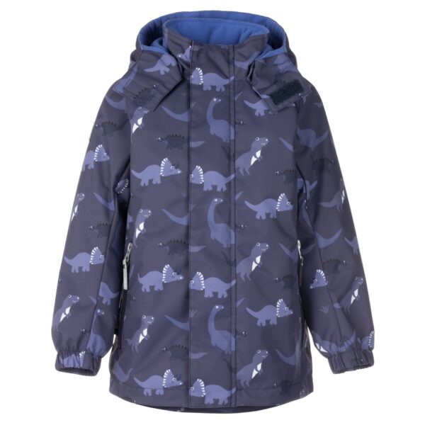 Blue Dinosaur Print Boys’ Spring Parka