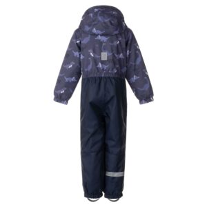 Blue Dinosaur Print Spring/Autumn Children’s Overall with Contrast Panels