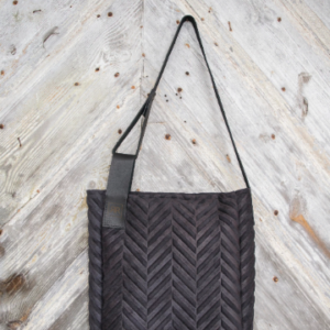 Mixed Material Handbag