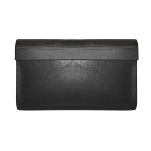 Large Glossy Wood Clutch