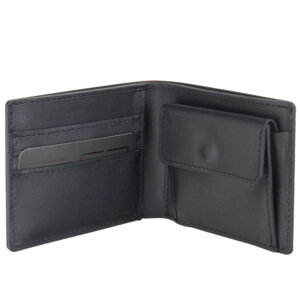 Billfold Wallet with Coin Pouch – Black