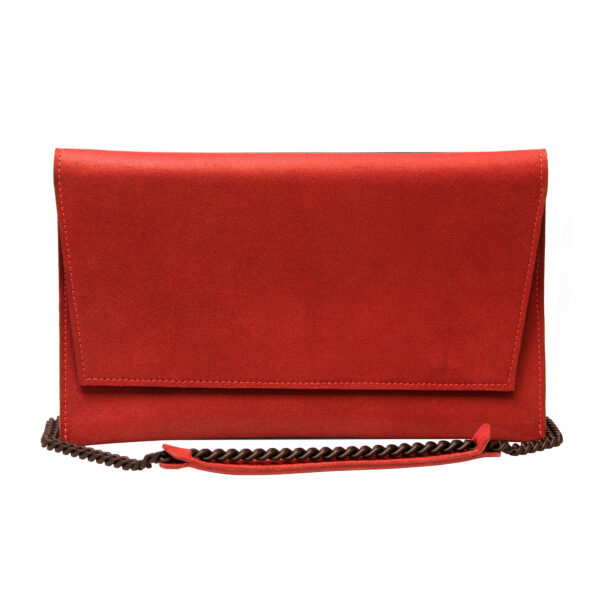 Chain Shoulder Bag – Red