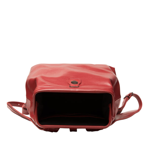 Red Leather Backpack – Medium & Large