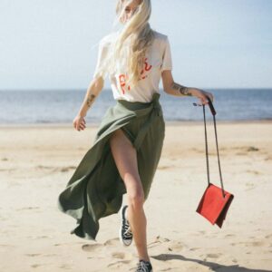 Chain Shoulder Bag – Red