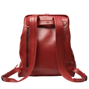 Red Leather Backpack – Medium & Large
