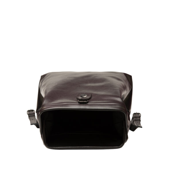 Black Leather Backpack – Medium & Large Size
