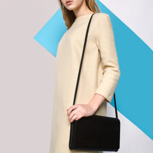 Small Glossy Wood Clutch