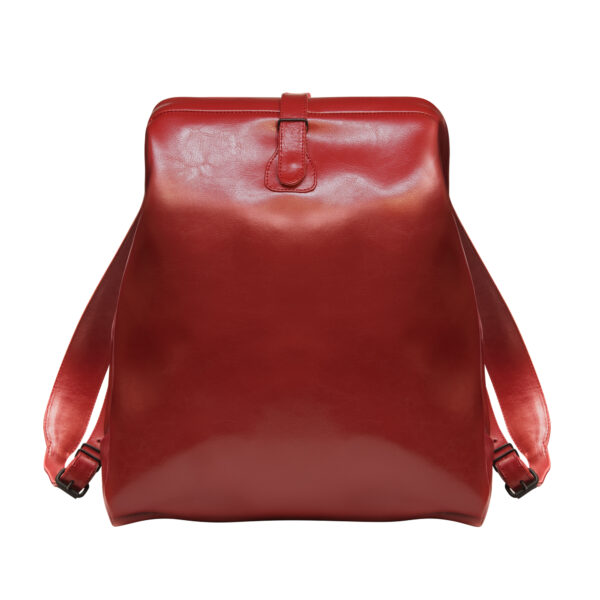 Red Leather Backpack – Medium & Large