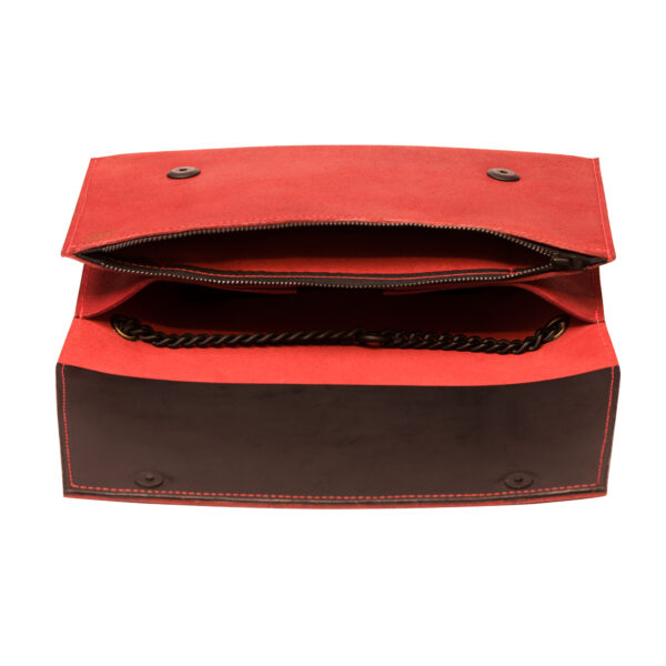 Chain Shoulder Bag – Red