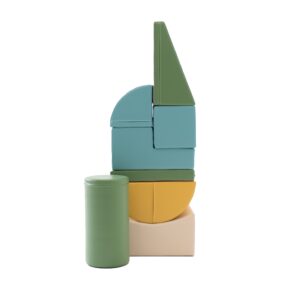 Soft Play 8 Foam Block Set – Pastel Turquoise Adventurer