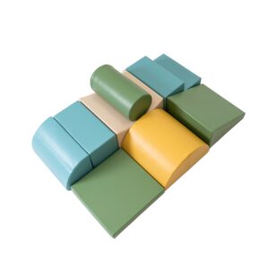Soft Play 8 Foam Block Set – Pastel Turquoise Adventurer