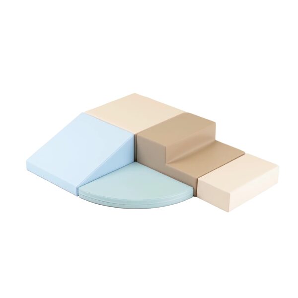 Soft Play Set Corner Climber – Earth Pastel
