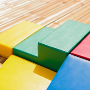 Soft Play 5 Foam Block Set – Multi Color Corner Climber