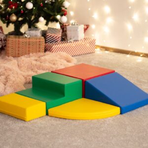 Soft Play 5 Foam Block Set – Multi Color Corner Climber