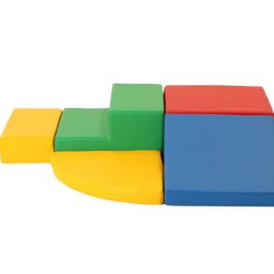 Soft Play 5 Foam Block Set – Multi Color Corner Climber