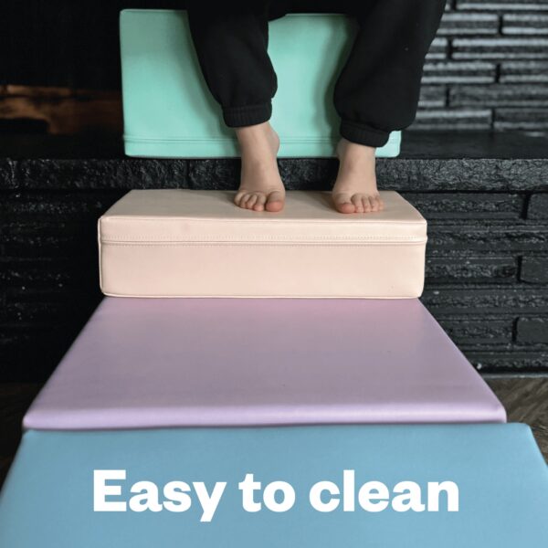 Soft Play 5 Foam Block Set – Light Pastel Corner Climber